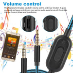 ZS0162 直線版遊戲耳機音頻線，適用於 Logitech Astro A10 A40 A30，直線版