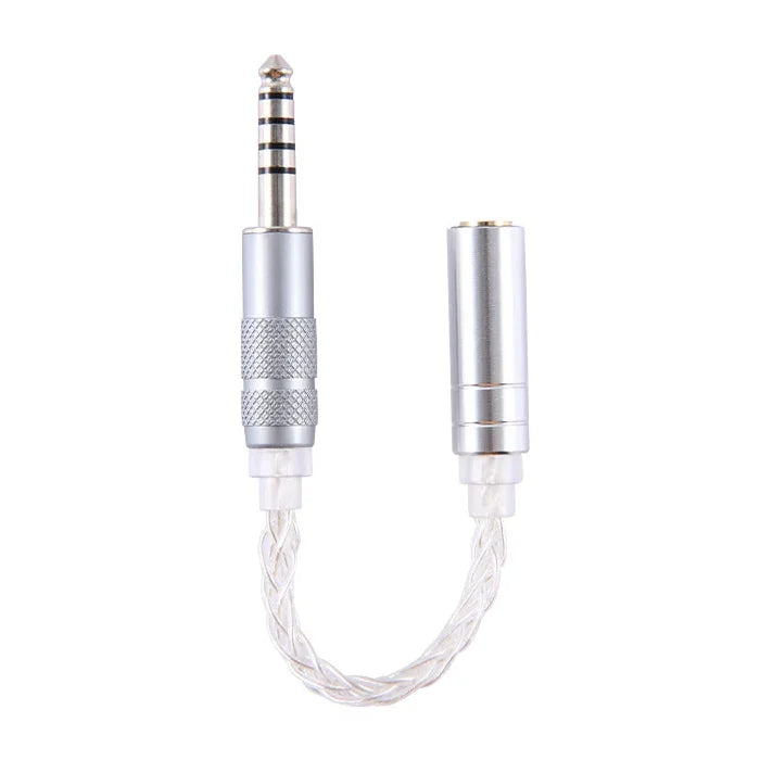 ZS0021 4.4mm 公頭轉 3.5mm 母頭平衡轉接線，4.4mm 公頭轉 3.5mm 母頭