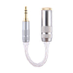ZS0021 3.5mm 公頭轉 4.4mm 母頭平衡轉接線，3.5mm 公頭轉 4.4mm 母頭