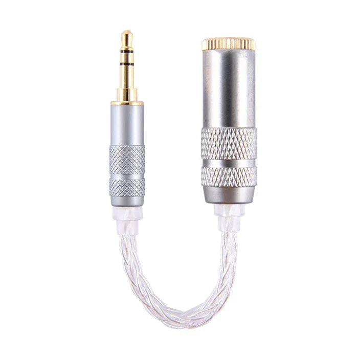 ZS0021 3.5mm 公頭轉 4.4mm 母頭平衡轉接線，3.5mm 公頭轉 4.4mm 母頭