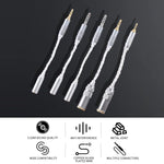 ZS0021 3.5mm 公頭轉 4.4mm 母頭平衡轉接線，3.5mm 公頭轉 4.4mm 母頭