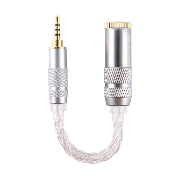 ZS0021 2.5mm 公頭轉 4.4mm 母頭平衡轉接線，2.5mm 公頭轉 4.4mm 母頭