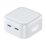 ROCK T58 35W 雙 USB-C / Type-C 埠 PD 充電器，中規插頭，中規插頭