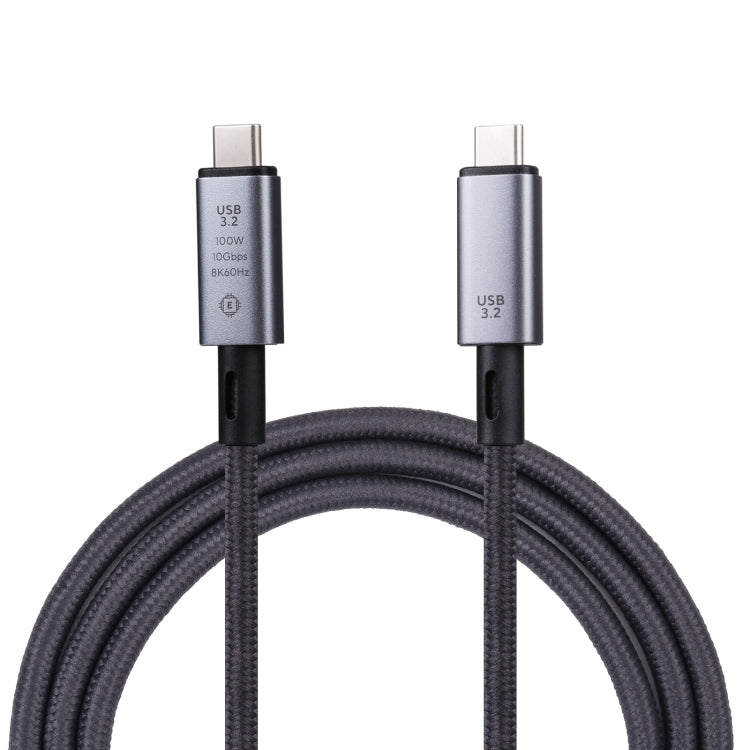 10Gbps 8K USB-C/Type-C 轉 USB-C/Type-C 視頻線，兼容 USB 3.2，長度：1m，10Gbps Type-C 轉 Type-C
