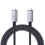 40Gbps 8K USB-C/Type-C 轉 USB-C/Type-C 視頻線，兼容 USB 4，長度：1m，40Gbps Type-C 轉 Type-C