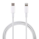 20W 9V/2A 1M USB-C / Type-C 轉 8 Pin PD 快充線，適用 iPhone、iPad，線長：1m，20W 9V/2A