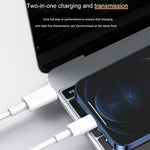 20W 9V/2A 1M USB-C / Type-C 轉 8 Pin PD 快充線，適用 iPhone、iPad，線長：1m，20W 9V/2A