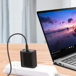 USB-C / Type-C轉4.0 x 1.7mm筆電電源充電線，線長約1.5米，Type-C轉4.0 x 1.7mm子彈頭