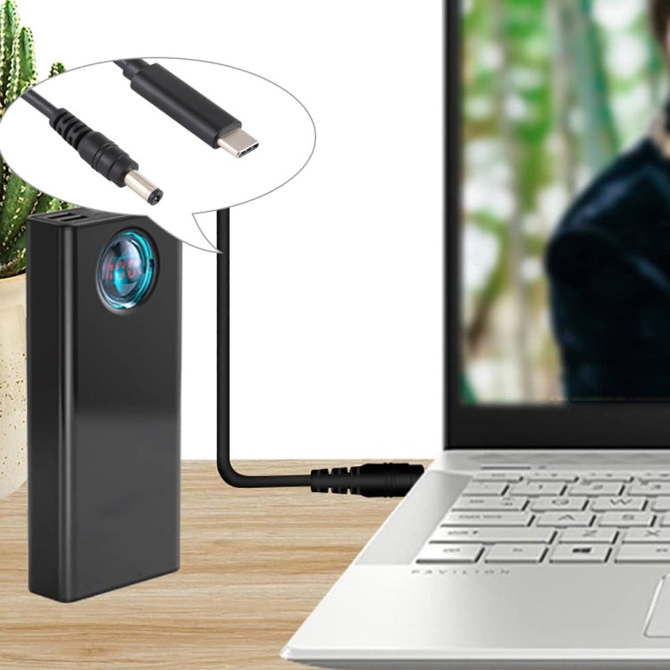 USB-C / Type-C 轉 5.5 x 2.1mm 筆記型電腦電源充電線，線長：約1.5米，Type-C 轉 5.5 x 2.1mm
