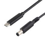 適用於 Dell 筆記型電腦 USB-C / Type-C 轉 7.4 x 5.0mm 電源充電線，線長：約1.5米，Type-C 轉 7.4 x 5.0mm 適用於 Dell 筆記型電腦