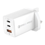 MOMAX UM30 PD 67W 快充電源適配器，英規插頭，英規插頭