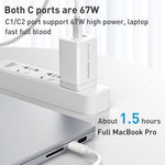 MOMAX UM30 PD 67W 快充電源適配器，英規插頭，英規插頭