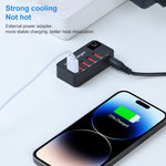 988A 多功能 DC 12V 5 埠 USB 數字顯示快速充電器，988A