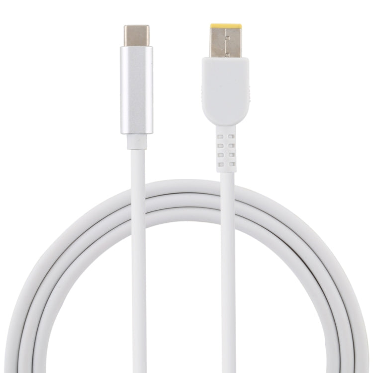 USB-C / Type-C 轉 大方形公頭筆記型電腦電源充電線，適用於 Lenovo，線長：約1.5米，Type-C 轉 大方形