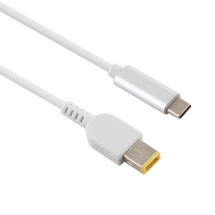 USB-C / Type-C 轉 大方形公頭筆記型電腦電源充電線，適用於 Lenovo，線長：約1.5米，Type-C 轉 大方形