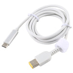 USB-C / Type-C 轉 大方形公頭筆記型電腦電源充電線，適用於 Lenovo，線長：約1.5米，Type-C 轉 大方形