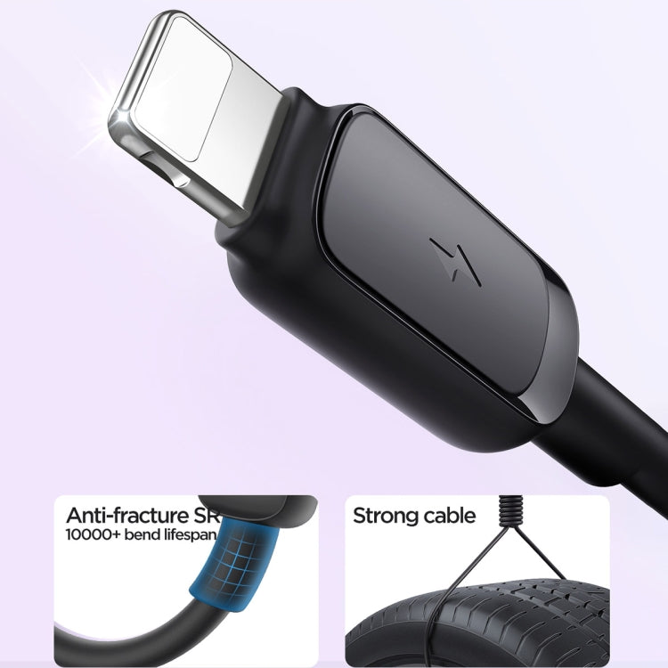JOYROOM S-AL012A14 多色系列 2.4A USB 轉 8 Pin 快充數據線，長度：1.2m，USB 轉 8 Pin