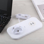 USB 轉 3 合 1（8 針 + Micro USB + USB-C / Type-C）座充充電桌面數據同步支架，帶 Qi 無線充電器及 USB 線