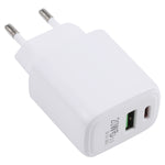 LZ-215A+C 20W QC 3.0 USB + PD 3.0 USB-C / Type-C 快充旅行充電器，歐規插頭，歐規插頭
