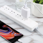 LZ-215A+C 20W QC 3.0 USB + PD 3.0 USB-C / Type-C 快充旅行充電器，歐規插頭，歐規插頭