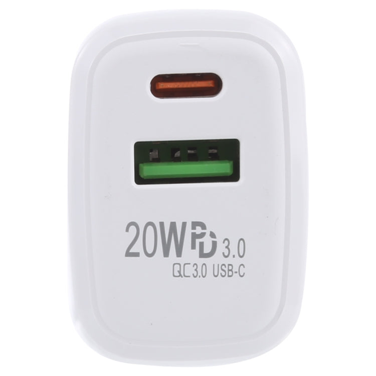 LZ-215A+C 20W QC 3.0 USB + PD 3.0 USB-C / Type-C 快充旅行充電器，美規插頭，美規插頭