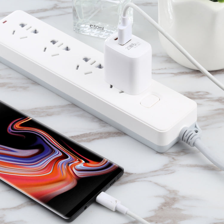 LZ-215A+C 20W QC 3.0 USB + PD 3.0 USB-C / Type-C 快充旅行充電器，美規插頭，美規插頭