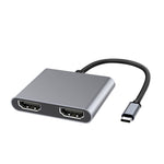2合1 多功能 USB-C / Type-C 轉 雙 HDMI 集線器擴充座