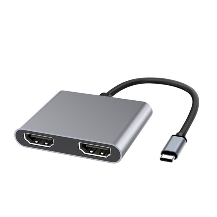 2合1 多功能 USB-C / Type-C 轉 雙 HDMI 集線器擴充座