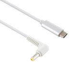 USB-C / Type-C 轉 5.5 x 2.5mm 筆記型電腦電源充電線，線長：約1.5米，Type-C 轉 5.5 x 2.5mm（彎頭）