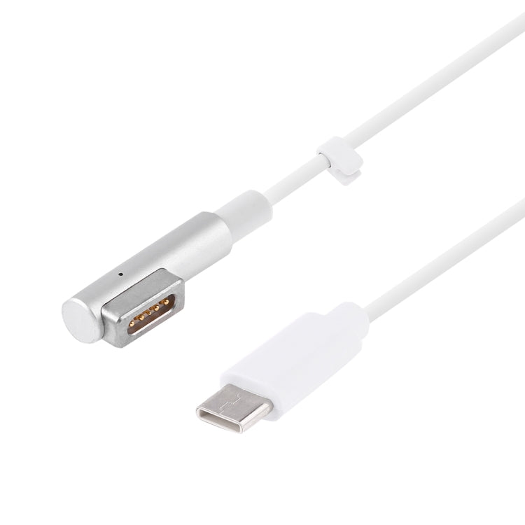 USB-C / Type-C 公頭轉 5 針 MagSafe 1（L 形唇）公頭充電資料線，適用於 MacBook