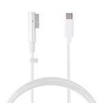 USB-C / Type-C 公頭轉 5 針 MagSafe 1（L 形唇）公頭充電資料線，適用於 MacBook