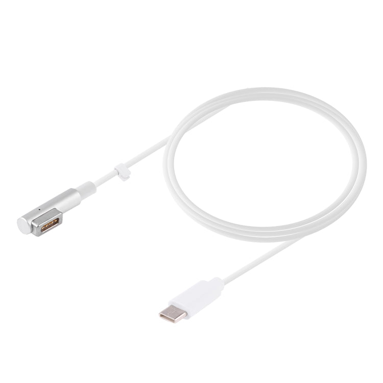 USB-C / Type-C 公頭轉 5 針 MagSafe 1（L 形唇）公頭充電資料線，適用於 MacBook