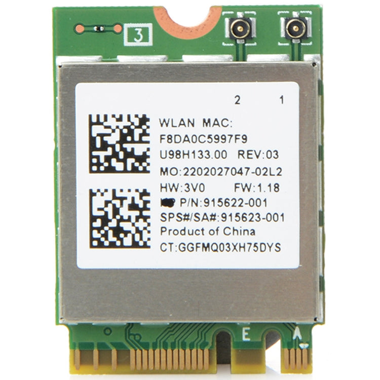 RTL8822BE 雙頻 AC 433M 網路適配卡 藍牙 4.0 無線網路適配卡 適用於 Dell / ASUS / Toshiba / Sony / Acer，RTL8822BE