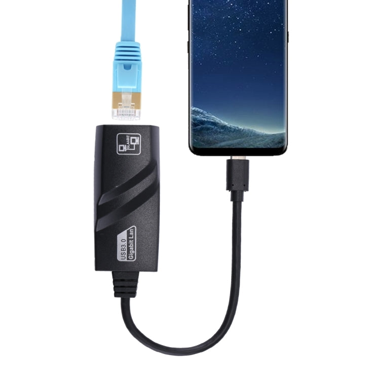 15厘米 USB-C / Type-C 轉 RJ45 千兆乙太網路轉接器，RJ45