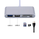 5 合 1 Micro SD + SD + USB 3.0 + USB 2.0 + Micro USB 埠轉 USB-C / Type-C OTG 組合讀卡器，適用平板、智慧型手機、電腦，5 合 1（銀色）、5 合 1（金色）