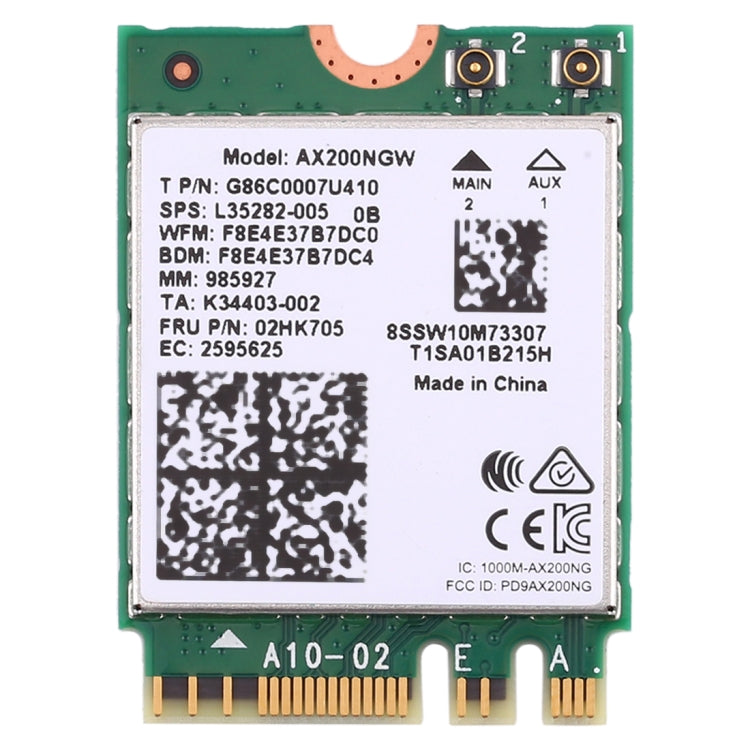 雙頻 AX200 2400Mbps 無線 AX200NGW NGFF M.2 藍牙 5.0 WiFi 網卡，2.4G/5G 802.11 ac/ax