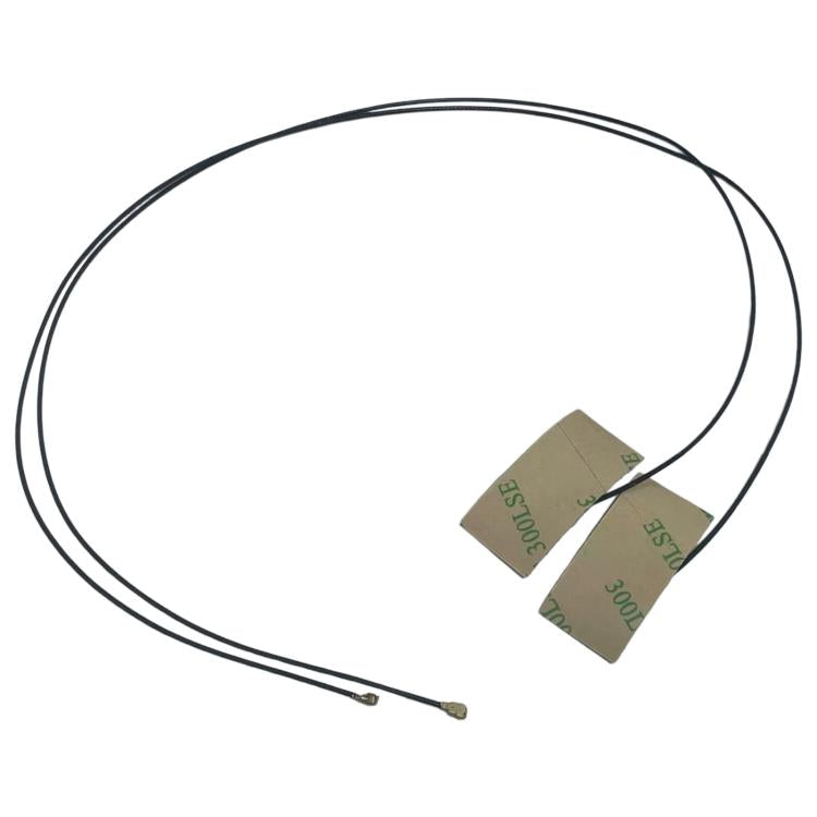 1 對迷你 PCI-E Wifi 內置天線通用筆記本 Wifi 藍牙黃色薄膜天線，適用於無線網卡平板