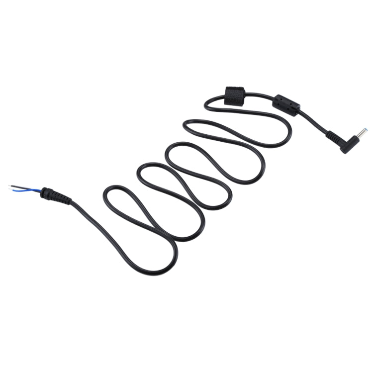1.5m 4.5 x 3.0 mm 公頭彎頭三芯直流電源充電轉接線，適用於 HP 筆記本，4.5 x 3.0mm