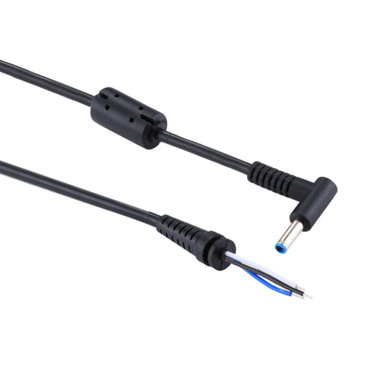 1.5m 4.5 x 3.0 mm 公頭彎頭三芯直流電源充電轉接線，適用於 HP 筆記本，4.5 x 3.0mm