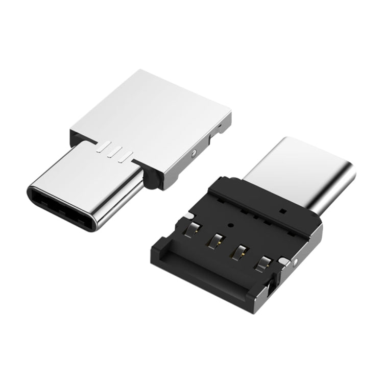 迷你鋁合金 USB-C / Type-C 公頭轉 USB 母頭 OTG 轉接器連接器