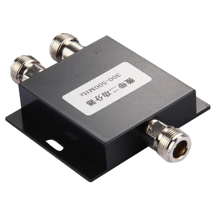 300-500MHz N 母頭轉接器 2 路功率分配器，轉接器功率分配器