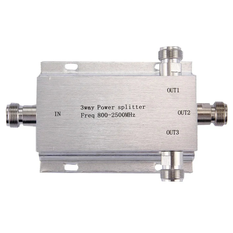 800-2500MHz N 母頭轉接器 3 路功率分配器，3 路功率分配器