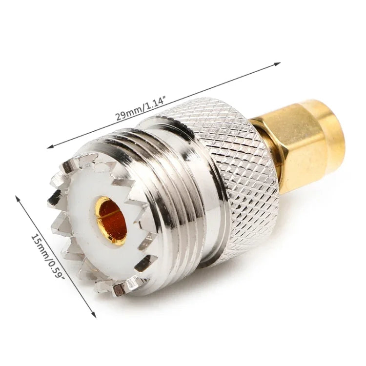 SMA 公頭轉 UHF 母頭射頻同軸連接器轉接器，公頭轉 UHF 母頭