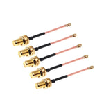 5 件 RG178 Ufl / IPX / IPEX 轉 SMA 母頭編織線纜，長度：5cm，5cm