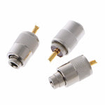 10 件 UHF 連接器插頭 PL-259 公頭焊接用於 RG8X 同軸電纜