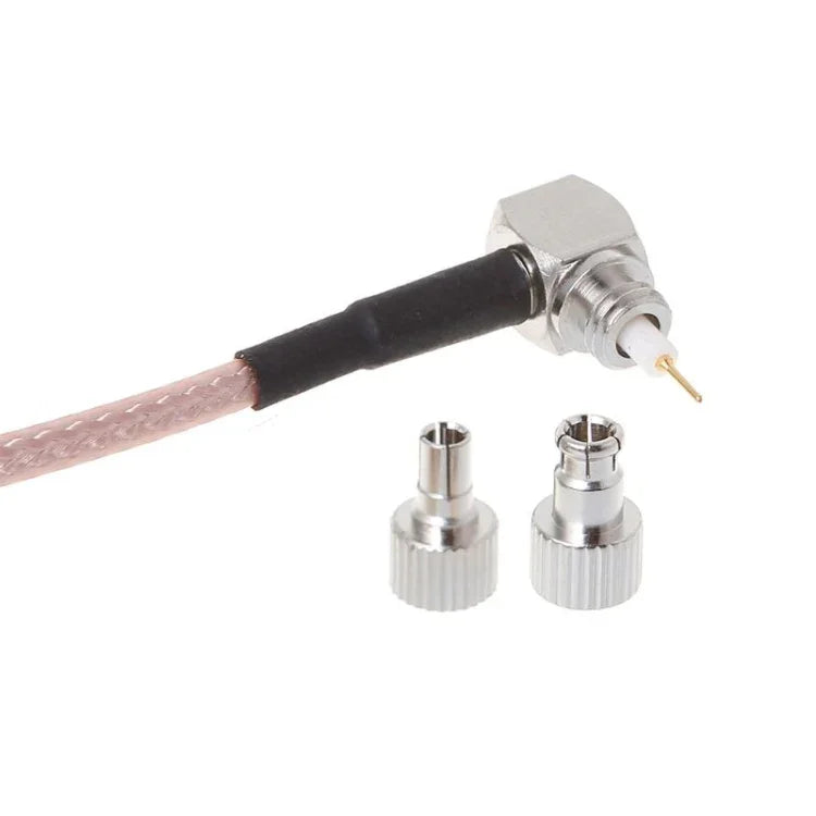 SMA 母頭轉 CRC9 / TS9 雙射頻同軸連接器 RG316 轉接線纜，長度：15cm