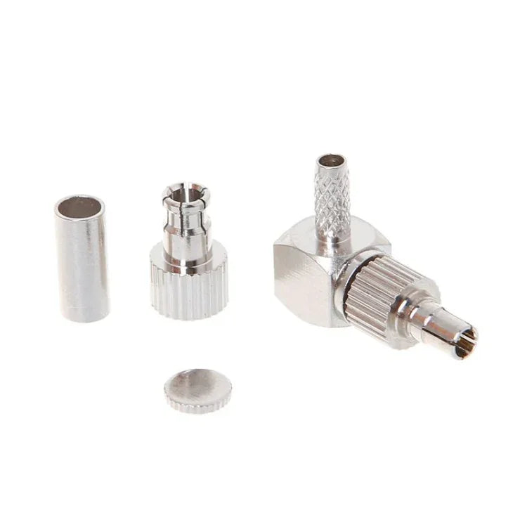 2 合 1 TS9 / CRC9 公頭直角射頻同軸卡片連接器用於 RG174 / 178 / 316 LMR100