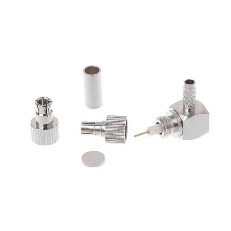 2 合 1 TS9 / CRC9 公頭直角射頻同軸卡片連接器用於 RG174 / 178 / 316 LMR100
