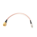 RG316 TS9 母頭轉 SMA 公頭連接線延長，長度：15cm