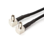 RG174 SMA 母頭轉 2 x TS9 公頭連接線延長，長度：15cm，SMA 母頭轉 2 x TS9 公頭 15cm